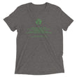 Binary Instructions To Keep Moving The World Forward With Vitruvian Earth In Green on Unisex Tri-Blend Tee Shirt