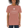 Binary Instructions To Keep Moving The World Forward With Venusian Earth In White on Unisex Tri-Blend Tee Shirt - 2XL-4XL
