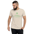 Binary Instructions To Keep Moving The World Forward With Vitruvian Earth In Green on Unisex Tri-Blend Tee Shirt