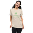 Binary Instructions To Keep Moving The World Forward With Vitruvian Earth In Green on Unisex Tri-Blend Tee Shirt