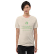 Binary Instructions To Keep Moving The World Forward With Vitruvian Earth In Green on Unisex Tri-Blend Tee Shirt