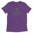 Binary Instructions To Keep Moving The World Forward With Vitruvian Earth In Green on Unisex Tri-Blend Tee Shirt