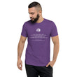 Binary Instructions To Keep Moving The World Forward With Venusian Earth In White on Unisex Tri-Blend Tee Shirt - XS-XL