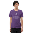 Binary Instructions To Keep Moving The World Forward With Venusian Earth In White on Unisex Tri-Blend Tee Shirt - XS-XL
