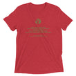 Binary Instructions To Keep Moving The World Forward With Vitruvian Earth In Green on Unisex Tri-Blend Tee Shirt