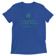Binary Instructions To Keep Moving The World Forward With Vitruvian Earth In Green on Unisex Tri-Blend Tee Shirt