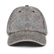 Wealth In Silver Embroidery on Vintage Baseball Cap