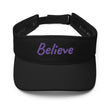 Believe In Amethyst Embroidery On Visor