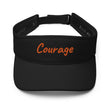 Courage In Amber Embroidery On Visor