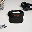 Courage In Amber Embroidery On Visor