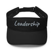 Leadership In Silver Embroidery On Visor