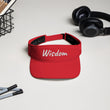 Wisdom In Marble Embroidery On Visor