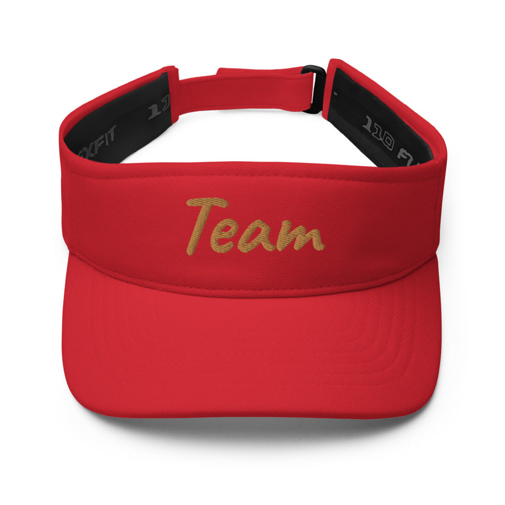 Team In Celluloid Embroidery On Visor