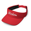 Wisdom In Marble Embroidery On Visor