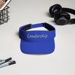 Leadership In Silver Embroidery On Visor