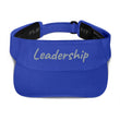 Leadership In Silver Embroidery On Visor