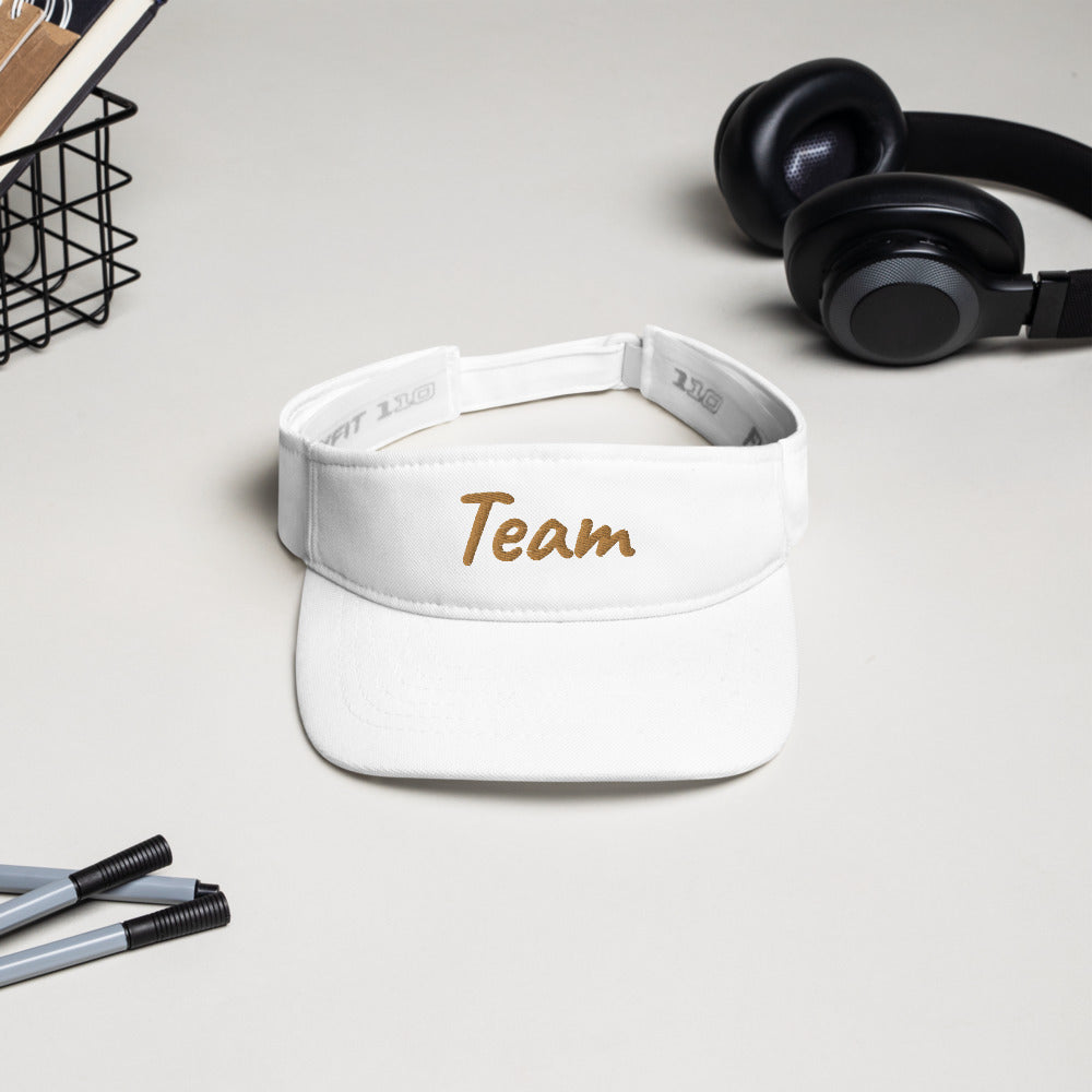 Team In Celluloid Embroidery On Visor