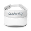 Leadership In Silver Embroidery On Visor