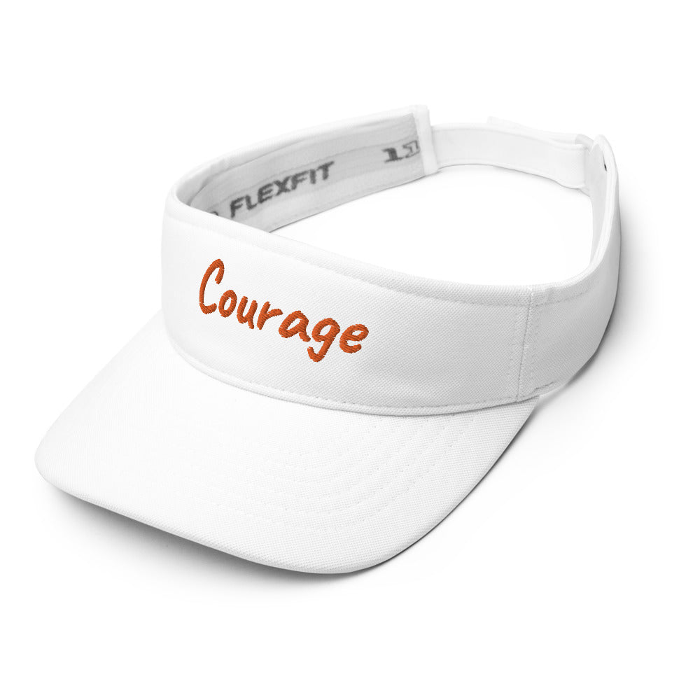 Courage In Amber Embroidery On Visor