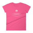 Binary Instructions To Keep Moving The World Forward With Venusian Earth In White on Women's Fashion Fit T-Shirt