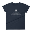 Binary Instructions To Keep Moving The World Forward With Venusian Earth In White on Women's Fashion Fit T-Shirt