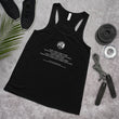 Binary Instructions To Keep Moving The World Forward With Venusian Earth In White on Women's Flowy Racerback Tank Top