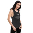 Binary Instructions To Keep Moving The World Forward With Venusian Earth In White on Women's Muscle Tank Top
