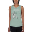 Lead By Example Haiku With Mountain Shrines on Women's Muscle Tank Top