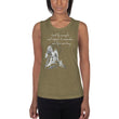 Lead By Example Haiku With Mountain Shrines on Women's Muscle Tank Top