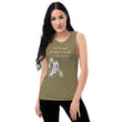 Lead By Example Haiku With Mountain Shrines on Women's Muscle Tank Top