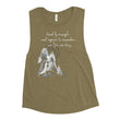 Lead By Example Haiku With Mountain Shrines on Women's Muscle Tank Top
