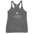 Binary Instructions To Keep Moving The World Forward With Venusian Earth In White on Women's Racerback Tank Top