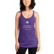 Binary Instructions To Keep Moving The World Forward With Venusian Earth In White on Women's Racerback Tank Top
