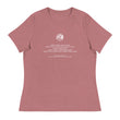 Binary Instructions To Keep Moving The World Forward With Venusian Earth In White on Women's Relaxed Fit T-Shirt