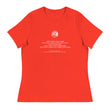 Binary Instructions To Keep Moving The World Forward With Venusian Earth In White on Women's Relaxed Fit T-Shirt