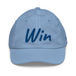 Win In Sapphire Embroidery on Youth Baseball Cap
