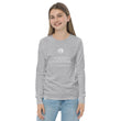 Binary Instructions To Keep Moving The World Forward With Venusian Earth In White on Youth Long Sleeve T-Shirt